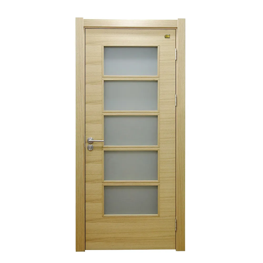 Porte in legno massello per case interni camera da letto porta d'ingresso Design moderno
