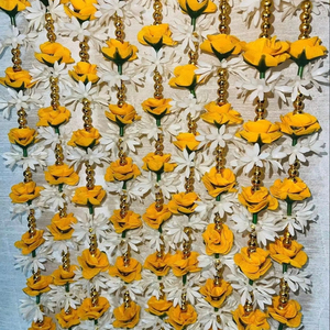Jasmine רוז מחרוזת יום הולדת קישוט פרח עריסת עריסה טקס הביתה אופנתי holi diwali