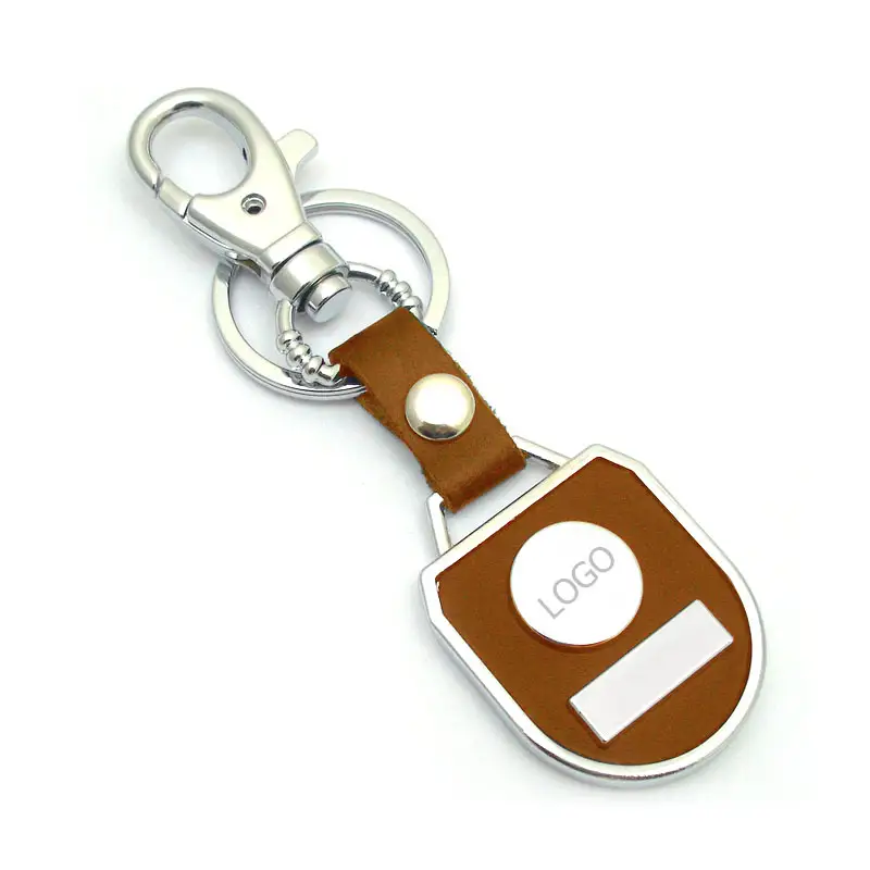 ميدالية مفاتيح جلد منقوشة بشعار مخصص ميدالية مفاتيح للسيارة