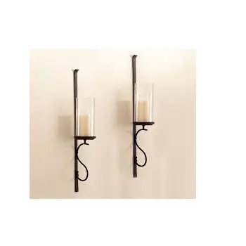 Candelabro para decoración del hogar, candelabro de Metal 3D Visual, candelabro de pared, candelabro de estilo antiguo, candelabro pequeño
