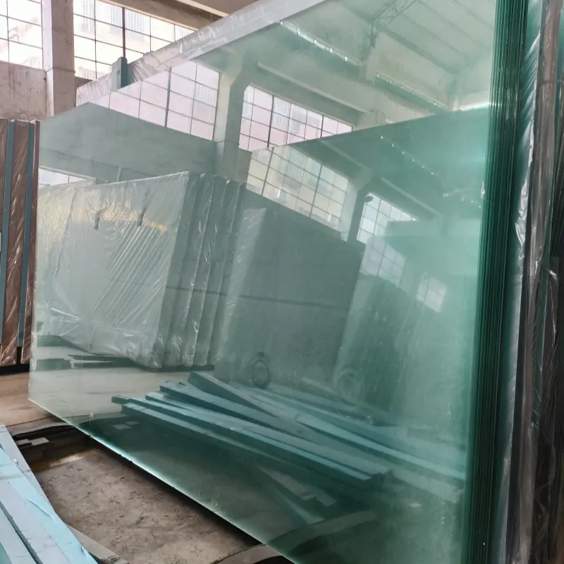 高級建築ファサード安全手すりパーティション用の卸売建築グレード超透明フロートガラス