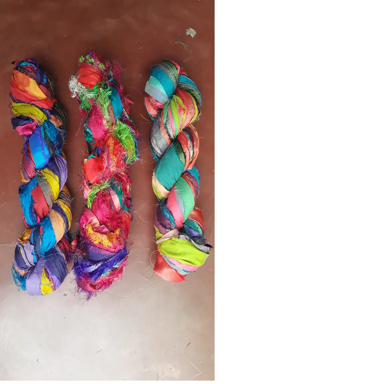 Rubans sari imprimés en soie, multicolore, fabriqué sur mesure, à utiliser avec des magasins de fil et de fibres, nouvelle collection