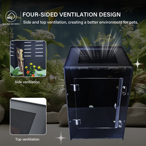 Customized Naturalistic Terrarium Habitat <strong>PVC</strong> Pet Cages Detachable for Reptile Tortoise Geckos Snake Reptile Enclosure - Product Image 3