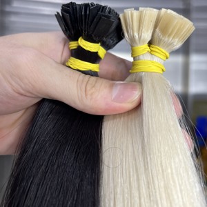 Fabrika fiyat brezilyalı Keratin I İpucu seçenekleri manikür hizalanmış doğal bakire insan uzatma Remy düz yapılan ham vietnamca - Product Image 2