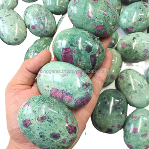 סיטונאי הנמכר ביותר קריסטל רובי FUCHSITE PALMSTONE עבור רייקי ריפוי אלוהי אנרגיה ריפוי מדיטציה גבישי PALMSTONE