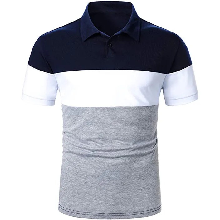 High Quality New Summer Men's Fashion Casual Cotton Top Slim Fit Short Sleeves Polo Neck T-Shirt Wholesale Men's Clothing