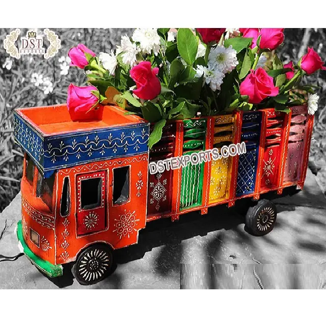 Indische Hochzeit Mini Truck für Dekoration Punjabi Hochzeit dekoriert Mini Truck für Bühne Mini Truck Tisch Herzstück Dekor