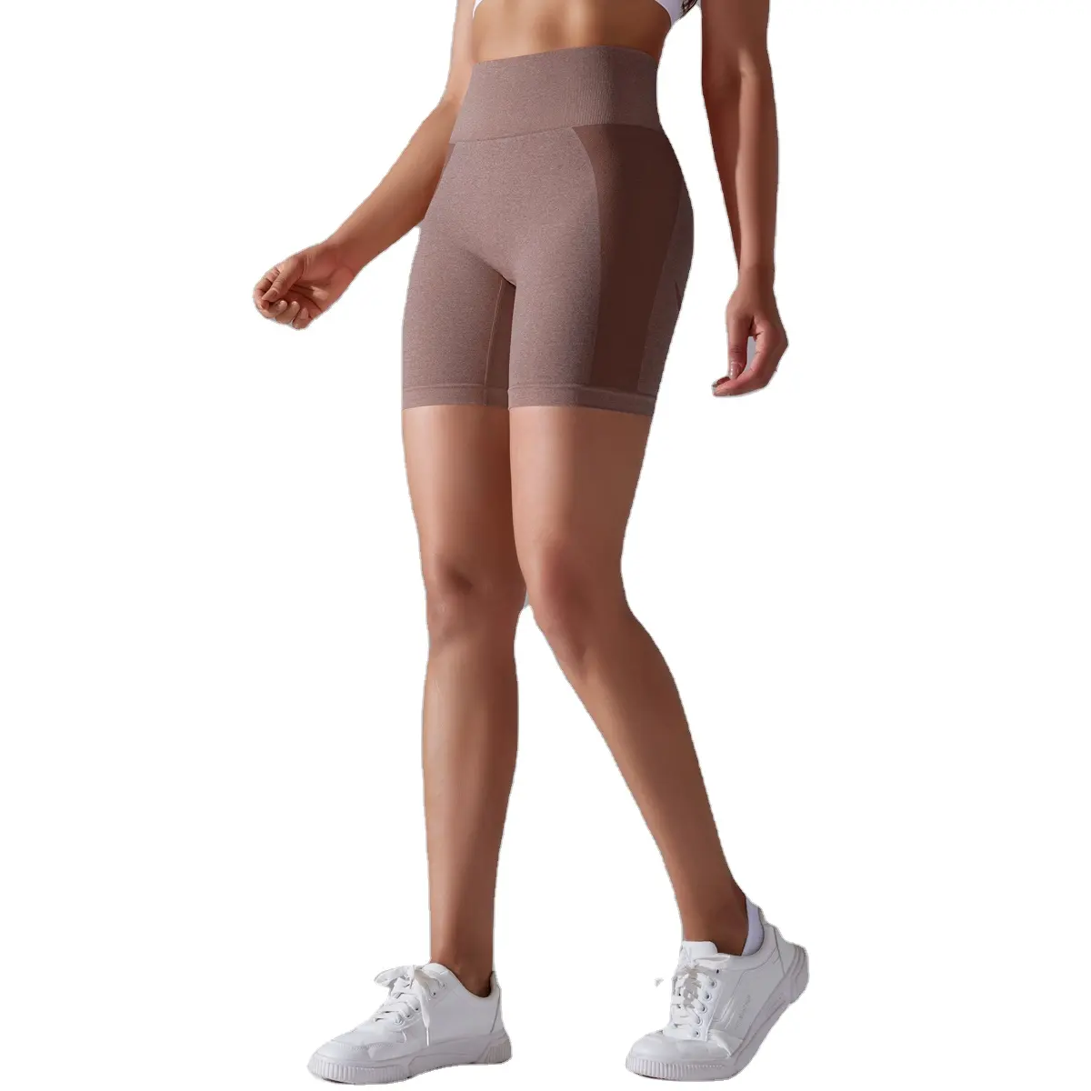 Short personnalisé yoga minceur taille haute shorts de corps femme fitness shorts de yoga