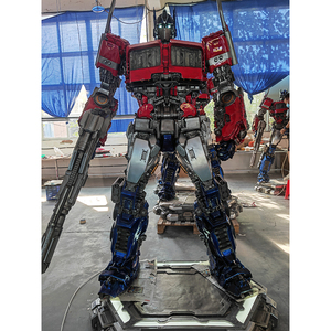 Nhà máy bán Kích thước cuộc sống ngoài trời sợi thủy tinh nhựa nghệ thuật điêu khắc Bum-blebee Robot biến áp tối ưu - Product Image 2