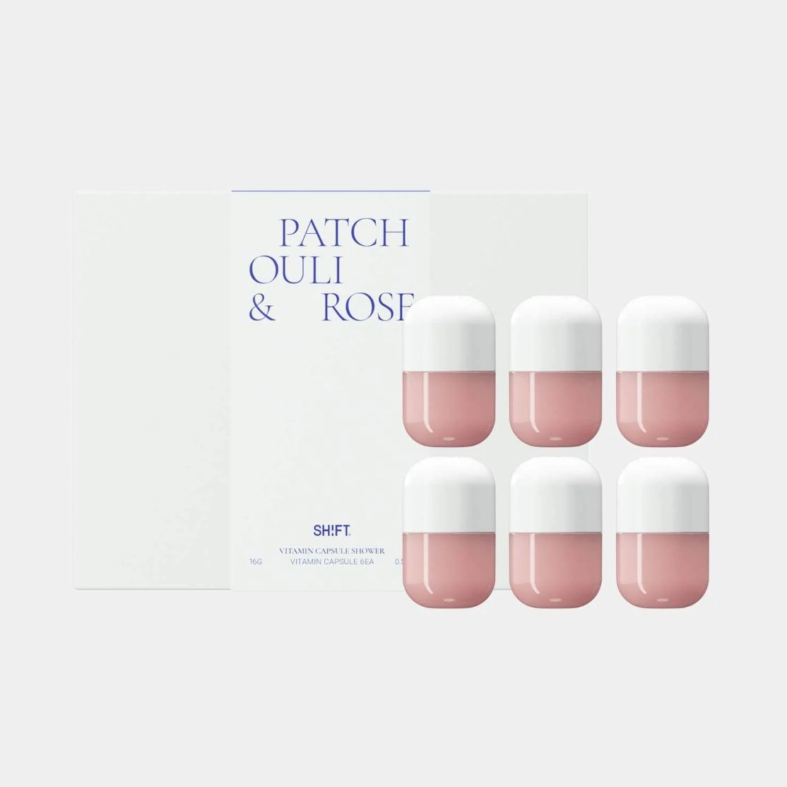 แคปซูลแพทชูลี่และกุหลาบ 6 ชิ้น