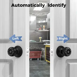 Serratura porta senza chiave con tastiera-100 codici personalizzati, serratura automatica, sicurezza Anti-sbirciamento, a batteria, facile installazione