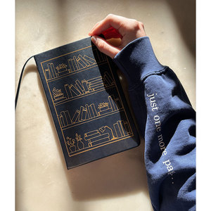 LABON Bookshelf Reading Journal Creative Notebook for Avid Readers <strong>Bookish</strong> Gifts Trendy Journal for Reviews and Reflections