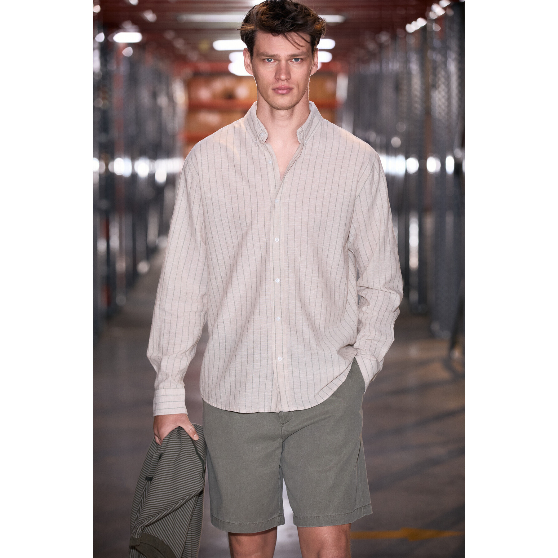 Beige Striped