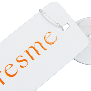 Etiquetas de tarjetas de papel impresas con logotipo personalizado, etiquetas colgantes de estilo de cuerda a la moda para ropa y joyería para prendas de vestir - Product Image 6
