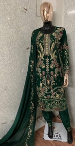 Özel en kaliteli hint Pakistan Faux Georgette Salwar kadınlar için üretici ve toptan ihracatçısı - Product Image 6