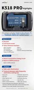 Lonsdor K518 Pro FcvバージョンカーキープログラマーK518iseのアップデートバージョン無料Aklアクティベーション無料アップデート - Product Image 5