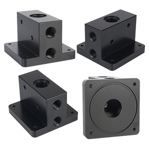 Blocco collettore idraulico in alluminio anodizzato personalizzato valvola idraulica blocco collettore valvola idraulica solenoide blocco cina fabbrica - Product Image 1