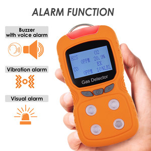 เครื่องตรวจจับการรั่วไหลของก๊าซแบบ4-in-1แบบพกพา H2S O2ร่วมอดีต (LEL) เครื่องวิเคราะห์ก๊าซแบบชาร์จไฟได้ IP65พร้อมฟังก์ชั่นการเตือนภัย - Product Image 4