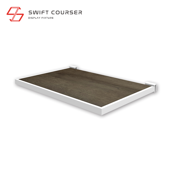 Frame (White) + Wood Shelf (White)