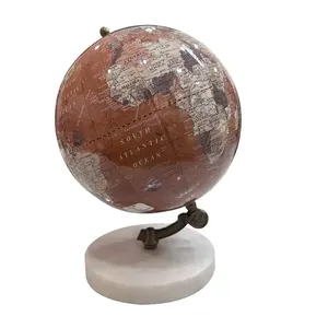 Ahşap taban dünya küre haritası dönen Vintage dekoratif dünya haritası hint tedarikçiden döndürülmüş dünya küre haritası - Product Image 2