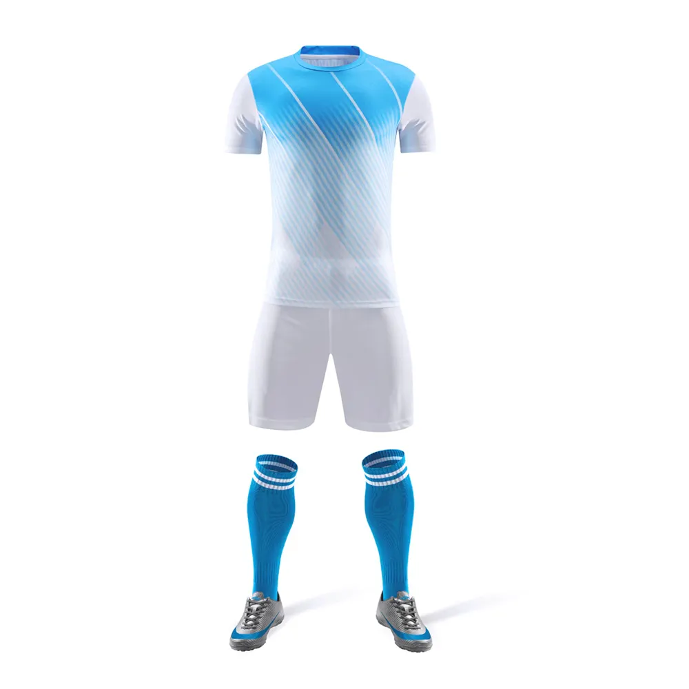 Maillot de football bon marché de haute qualité 100% polyester club uniforme de football plus récent vente en gros de fabricant à la mode