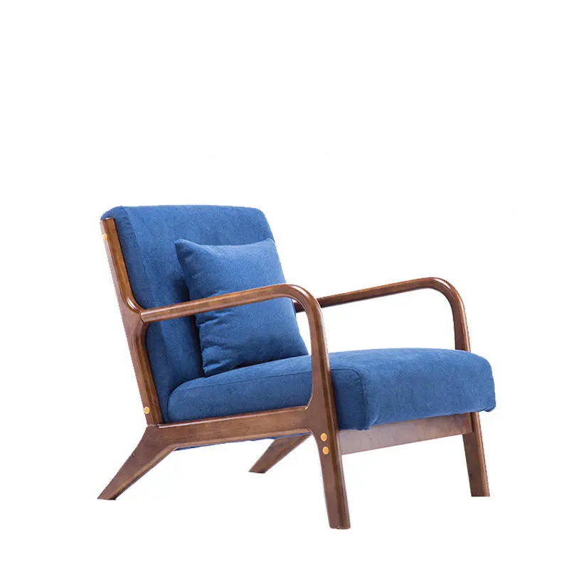 Prezzo a buon mercato per la singola persona soggiorno divano sedia in legno Base per il tempo libero poltrona caffetteria Hotel sedia