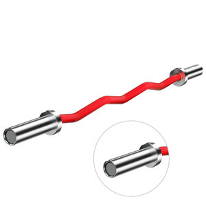 坚固的10 20千克钢卷曲杠铃杆防汗哑铃，用于举重健身计划 - Product Image 4