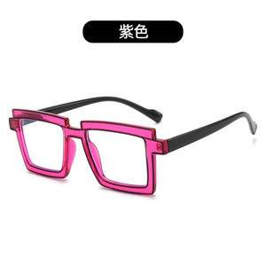 Karikatür Anime baskı düz gözlük PC çerçeve ile yeni çekim sahne moda dikdörtgen tarzı elmas yüz şekli maç - Product Image 2
