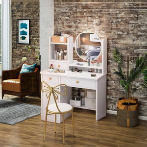 Unique Compact and Stylish Design Dressing Table Mirror with Factory <strong>Inspired</strong> Accents Customizable - Product Image 3