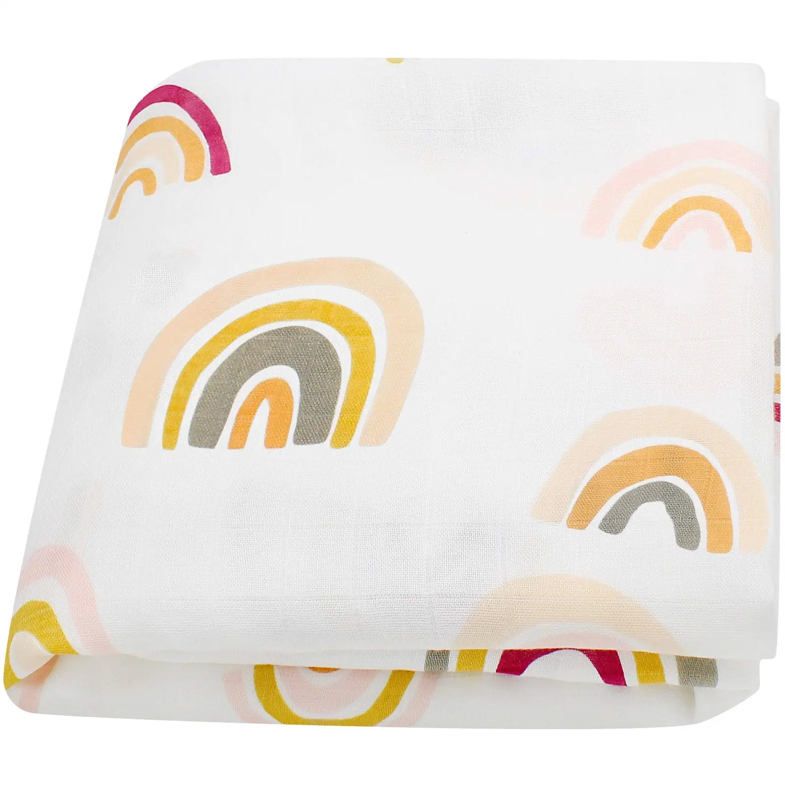 Écologique naturel 100% coton biologique personnalisable Super doux hiver bébé sécurité tissé couverture mousseline bébé Swaddle couverture