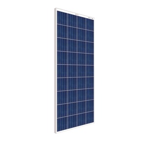 高效太阳能电池板24电池多晶太阳能电池板，来自印度165w 12v蓝色盖防水盒框架 - Product Image 1