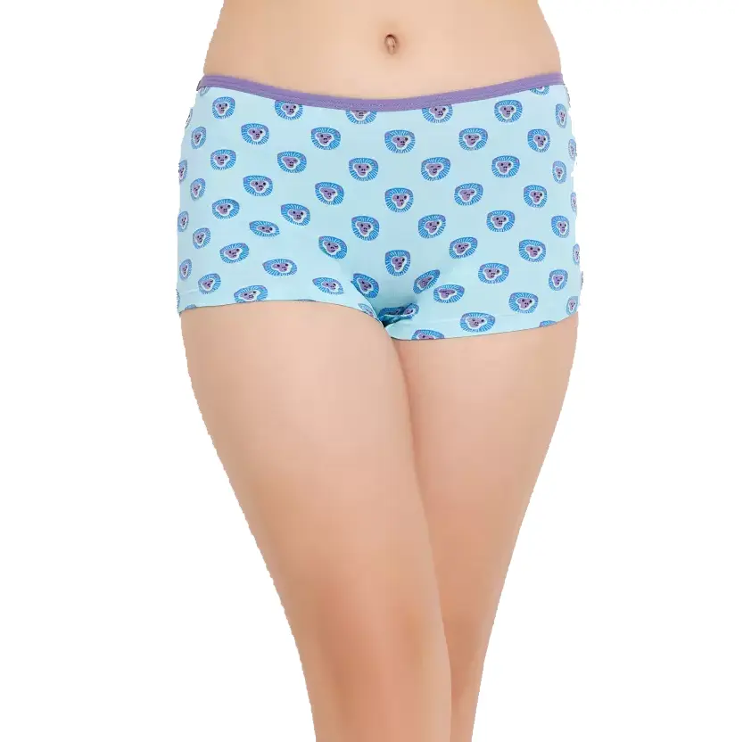 Großhandelspreis Jungenshorts Damenunterwäsche Unterhosen kundenspezifisches Design bedruckt mittlere Taille Shorts Höschen für Damen
