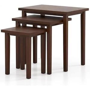 Contemporary Round Nesting Wood Coffee <strong>Table</strong> Nest <strong>3</strong> <strong>Table</strong> <strong>Set</strong> Nesting <strong>Table</strong> Available at Wholesale Price from India - Product Image 6