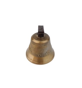 Thụy Sĩ Đồng Chuông Cổ Điển bò chuông melchtal Thụy Sĩ cổ điển sang trọng Brass tay chuông với Brown gỗ xử lý trường receptionn - Product Image 5