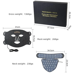 Popüler şarj edilebilir 4 renk işık foton kızılötesi Led kırmızı işık terapi yüz kapak yumuşak silikon V yüz kaldırma ev Spa kullanımı - Product Image 5