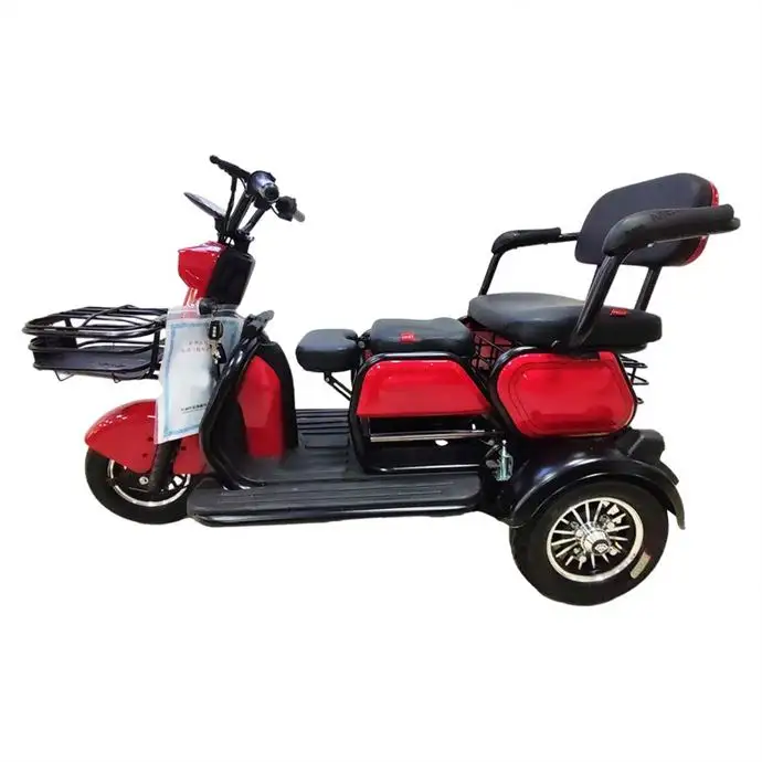 New Design Nepali Bike Passenger Seat Enclosed Tricycle Automobile Car Adult Pedal Roof Two Electric Motorcycle