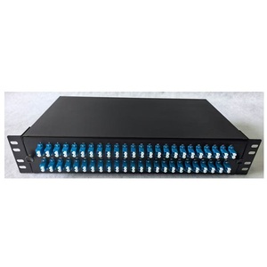 19-Inch FTP Rack Mounted ODF Terminal Box 24-Core Fiber Distribution Frame with ODF <strong>Patch</strong> <strong>Panel</strong> and SC/UPC SC/APC Adaptors - Product Image 1