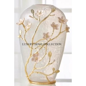 独家手工锻造金属玻璃花瓶，仿旧铁饰面，适用于工业风格内饰 - Product Image 4