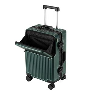 Groothandel 2026 PC Aluminium Frame Koffers 26 Inch 2-delige Set Metalen Trolleytassen Handbagage 20 Inch Vooropening Multifunctioneel - Product Image 3