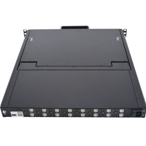 17.3&quot; 1U LED <strong>KVM</strong> Console 16 Port+16 Pack Cables, Jamanet Rack <strong>KVM</strong> Console Drawer, 17.3 Inch LCD <strong>KVM</strong> <strong>Switch</strong> <strong>Wireless</strong> - Product Image 2