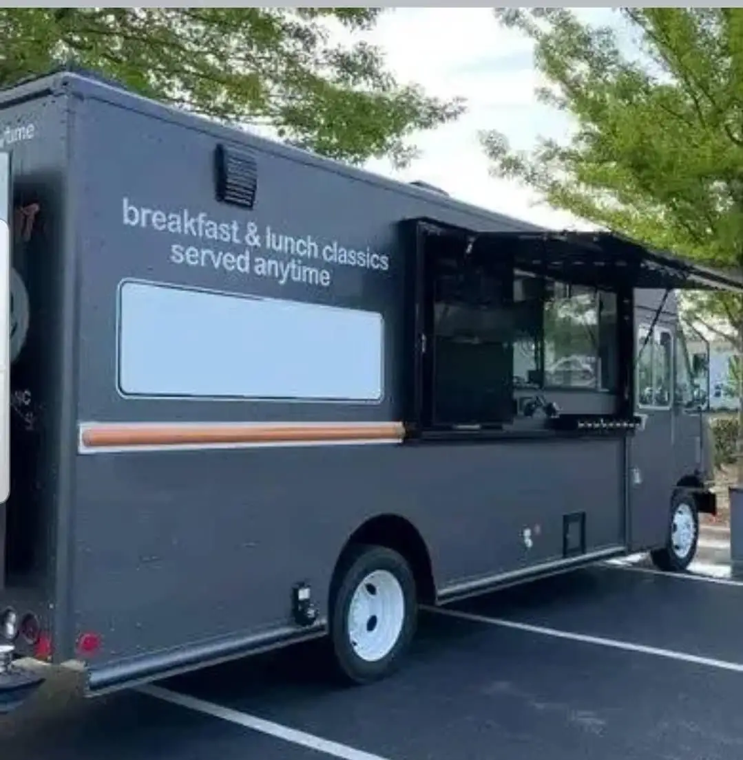 Caminhão do alimento com cozinha completa Mobile BBQ Food Truck Concessão Mobile Kitchen Snack Coffee Cart Food Trailer à venda