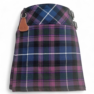 BILLIE kadın rahat 13oz akrilik yün Tartan <span class=keywords><strong>Kilt</strong></span> bütçe ekonomik Scottish giyim 2 tokaları ile deri kayışlar