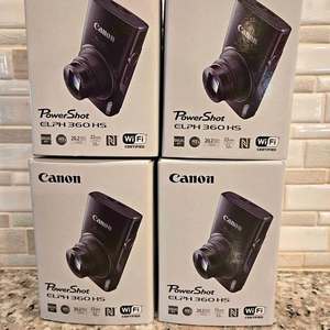 For Canon for <strong>PowerShot</strong> ELPH 360 20.2-Megapixel Digital Video Camera Black 8K Resolution Option HD League City TX Drone - Product Image 1