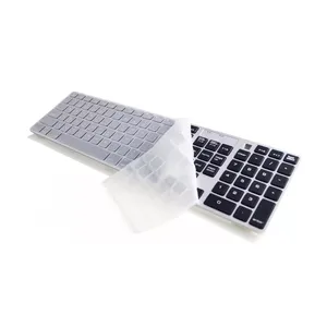 Teclado inalámbrico de tamaño completo de perfil bajo conmutable multidispositivo con operación de tijera numérica idiomas hebreo italiano - Product Image 1