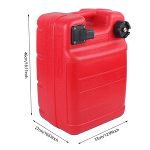 ポータブル24L/6ガロンプラスチック燃料タンクポンプ付き海洋船外モーターと化学薬品保管用
