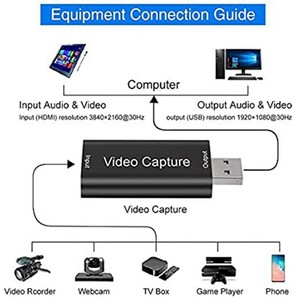 Video Capture Card Supports <strong>Input</strong> Resolutions up to 4K@60Hz and Outputs at 1080P@30Hz High-Quality Video Streaming or Recording - Product Image 6