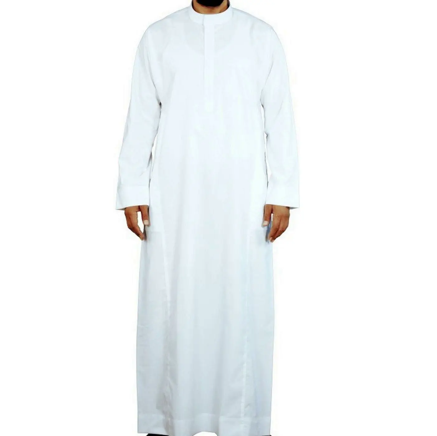 Transpirable 2024 último Thobe étnico para hombres árabe thobe Jubba para hombres vestido musulmán árabe