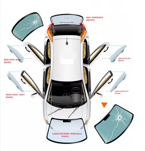 Front Windshield Screen C5-HBK-1 RW/H/X C3 <strong>PLURIEL</strong> COUPE Front Windshield Side Window Glass Rear Glass Back Windshield - Product Image 1