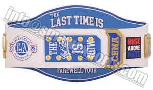 New Custom Pure Leather Championship Belt 'The Last Time Is Now' Farewell Tour Title Belt UFC Grappling Including Boxing <strong>Karate</strong> - Product Image 2