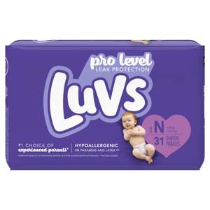 ผ้าอ้อมแบบใช้แล้วทิ้งป้องกันการรั่วไหลระดับมืออาชีพผ้าอ้อม luvs (ขนาด3,4 5,6 7) แพ็คนับจำนวน294 - Product Image 1